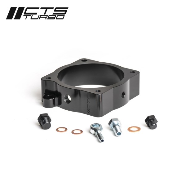 CTS Turbo Throttle Body Spacer With Boost Tap And Meth Injection Port RS3 / TTRS (8V.2/8S) 2018+