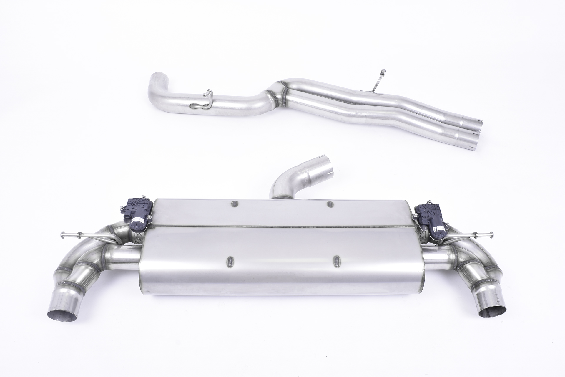 Milltek Cat Back Non-Resonated with Polished Oval Trims - TT Mk3 - TTRS 2.5TFSI Quattro (OPF/GPF Models)