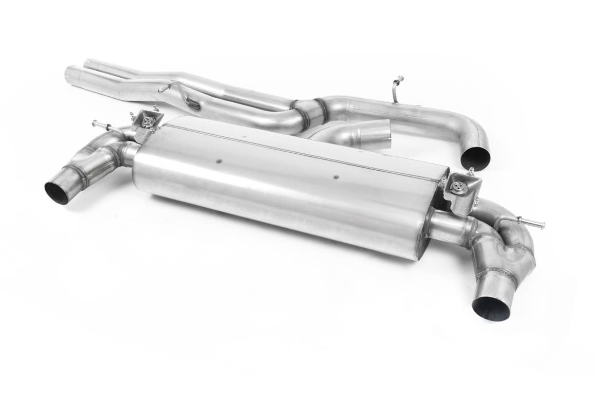 Milltek Cat Back Non-Resonated with Titanium Oval Trims - TT Mk3 - TTRS 2.5TFSI Quattro (OPF/GPF Models)