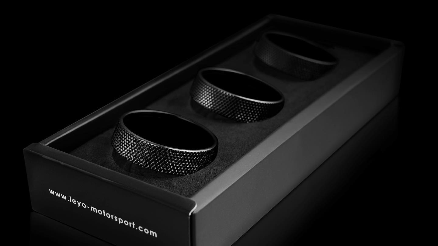 Leyo Motorsport Black Billet Alloy Climatronic Rings