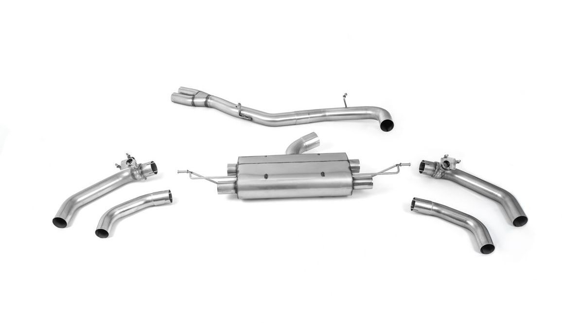 Milltek Particulate Filter-back 80mm System, Fits with OE Tailpipes - RSQ3, view 1