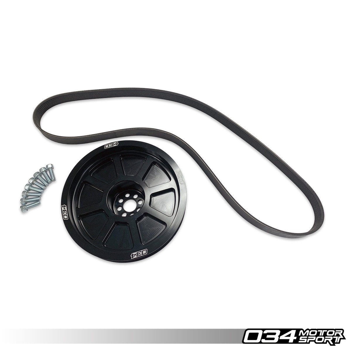 034Motorsport 3.0 TFSI Supercharger 190mm Crank Pulley Upgrade, B8/B8.5 Audi S4/S5/Q5/SQ5 & C7 Audi A6/A7