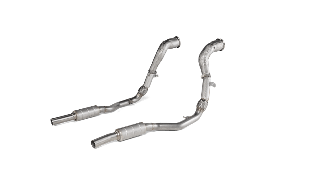 Akrapovic Downpipe / Link pipe set (SS) - RS Q8 (4M)