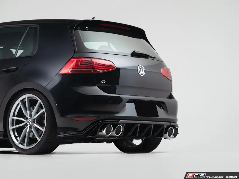 ECS Tuning Gloss Black Rear Diffuser - Golf Mk7 R, view 1