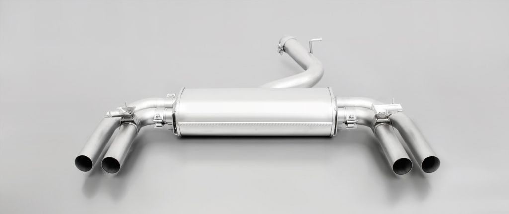Remus Rear Silencer Valved 84 mm straight, carbon insert - 8VS Saloon Facelift S3, view 1