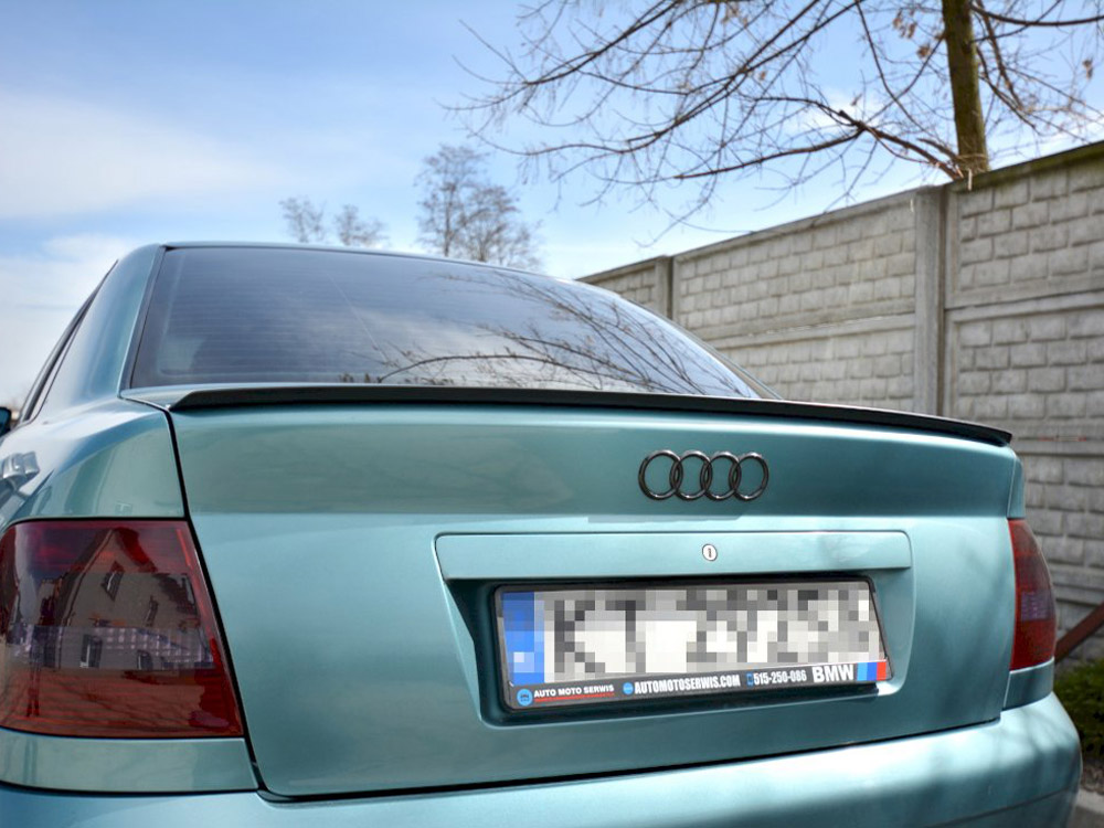 Maxton Design Gloss Black Spoiler Extension Audi A4/ S4 B5, view 1