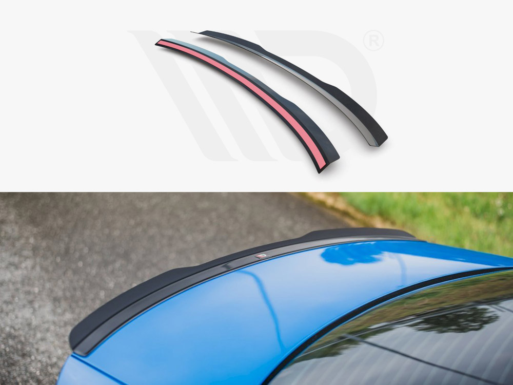 Maxton Design Gloss Black Spoiler Cap Audi A4 / A4 S-Line B8 / B8 Fl Sedan, view 1