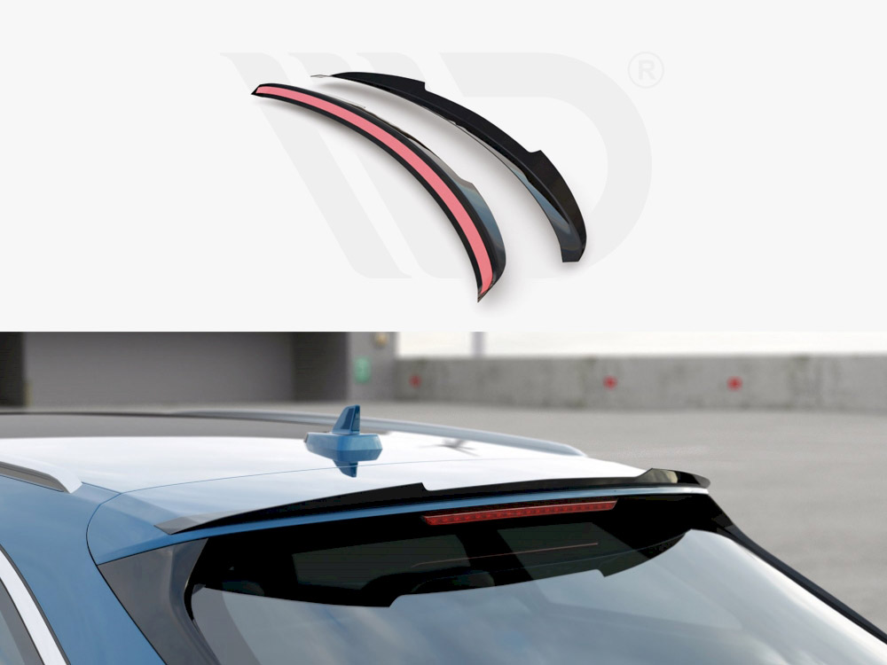 Maxton Design Gloss Black Spoiler Cap Audi S6/ A6 S-Line C8 Avant (2019-), view 1
