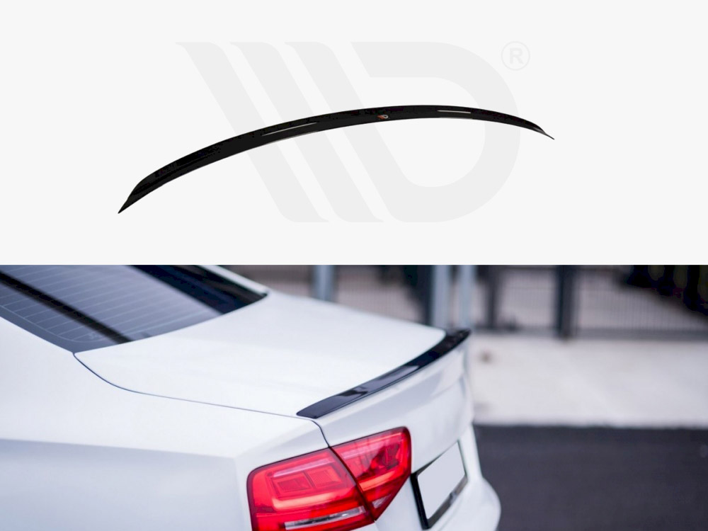 Maxton Design Gloss Black Spoiler Cap Audi A8 D4 (2009- 2014), view 1