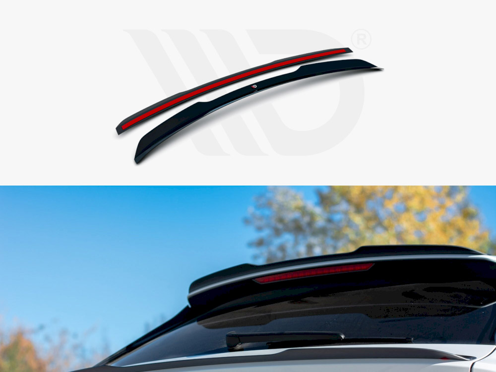 Maxton Design Gloss Black Lower Spoiler Extension V.2 Audi Q8 S-Line (2018-), view 1