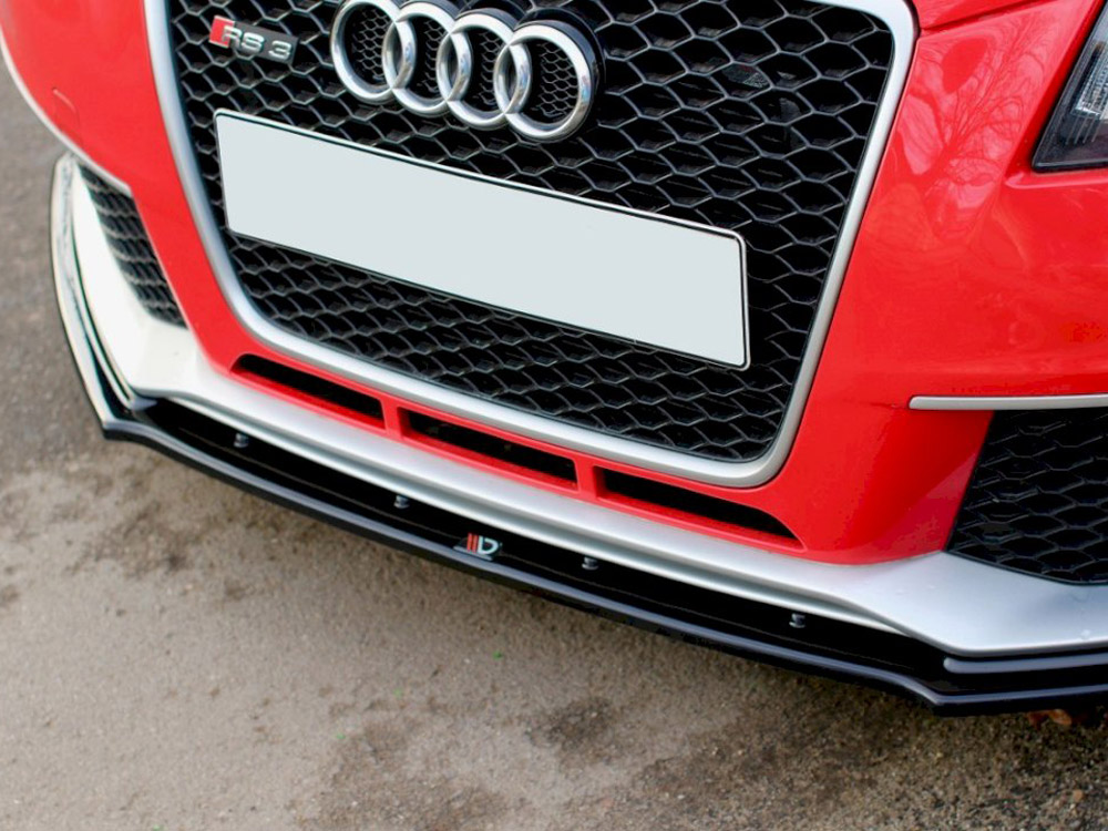 Maxton Design Gloss Black Front Splitter Audi RS3 8P (2011-2012), view 1