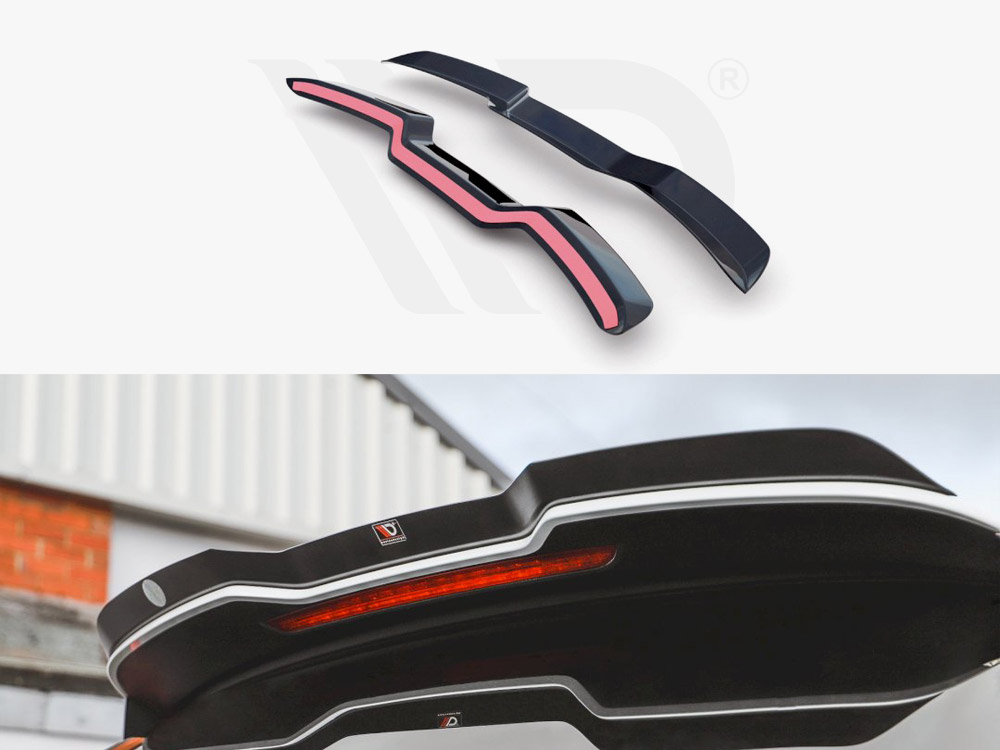 Maxton Design Gloss Black Spoiler Cap V3 Audi RS3 8V/ 8V Facelift Sportback (2015-2020), view 1