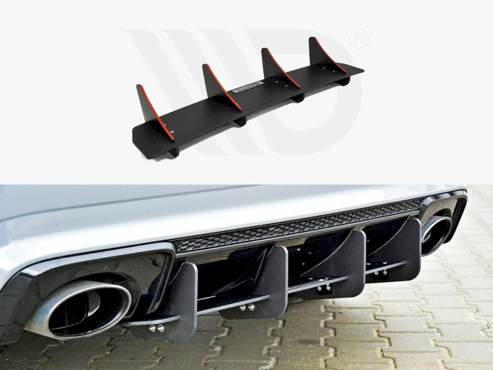 Maxton Design Rear Diffuser Audi RS3 8Va Sportback Pre-Facelift (2015-2016), view 1