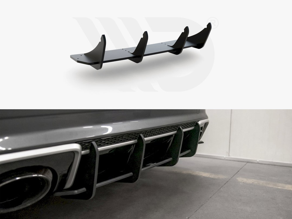 Maxton Design Black Maxton Racing Rear Diffuser V1 Audi RS3 8V Sportback (2015-2016), view 1