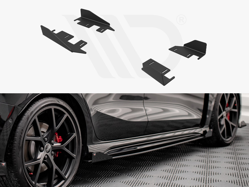 Maxton Design GLOSS FLAPS Side Flaps Audi RS3 Sportback 8Y (2020-), view 1