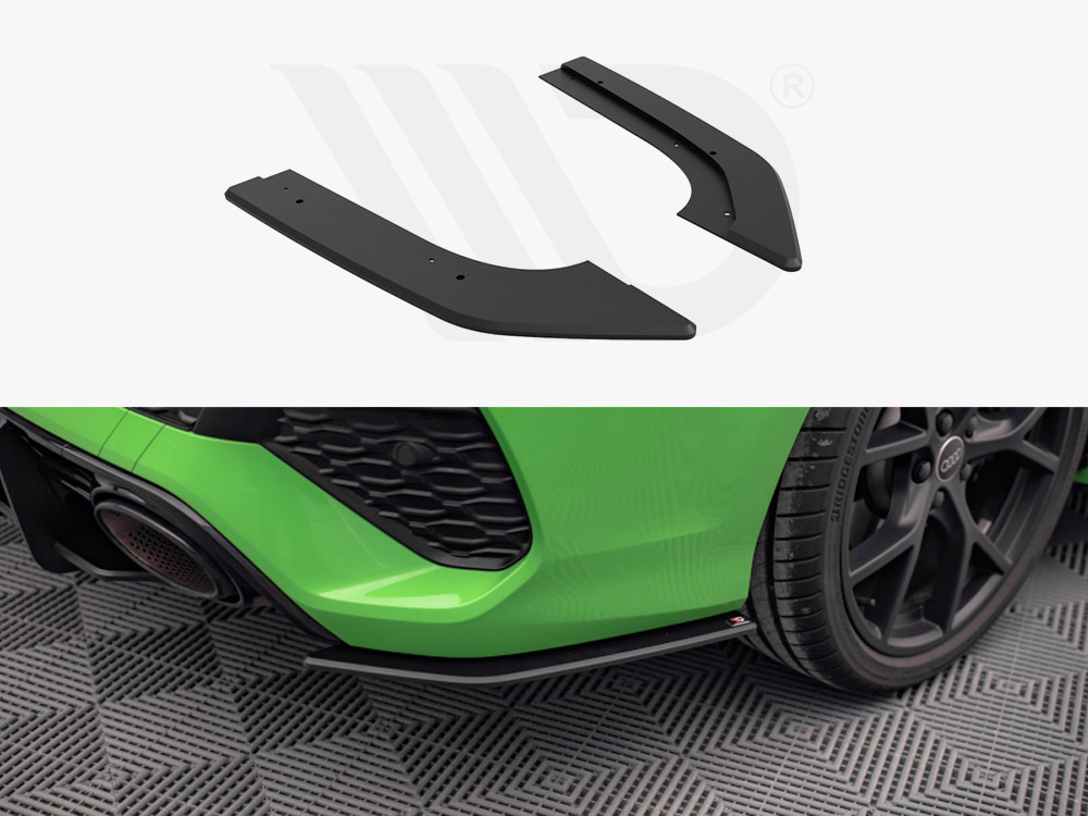 Maxton Design Black Street Pro Rear Side Splitters Audi RS3 Sedan 8Y (2020-), view 1