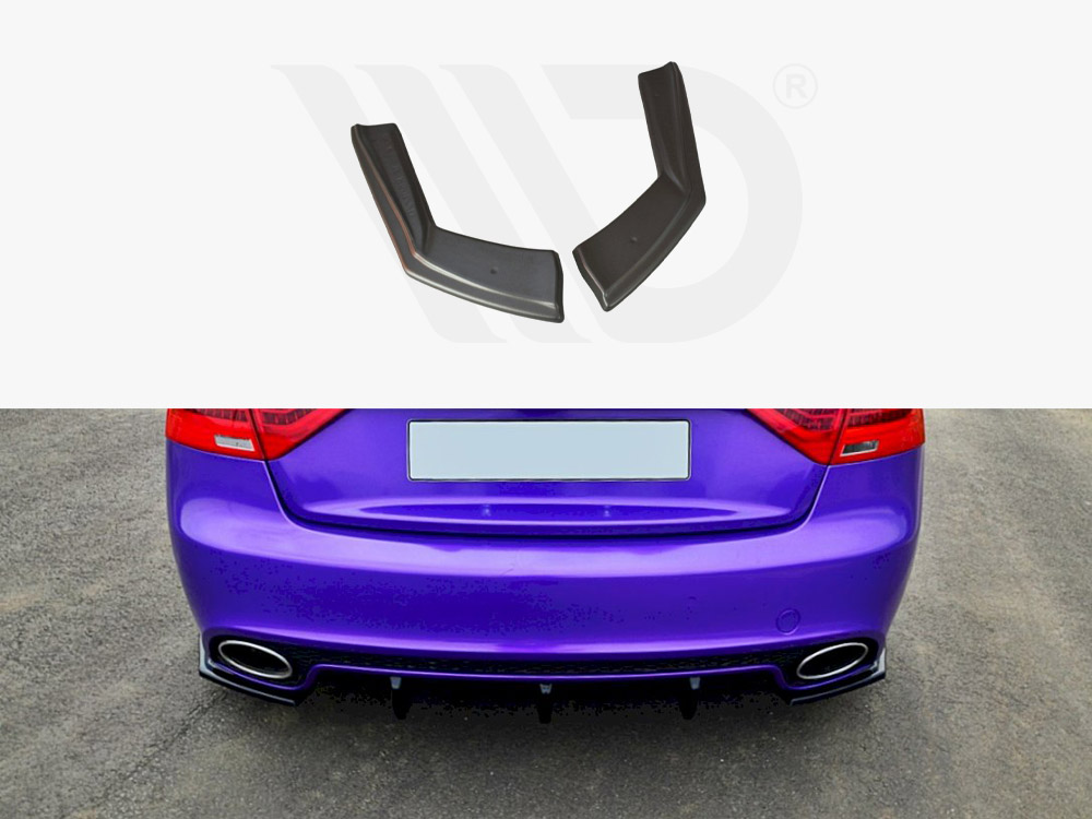 Maxton Design Gloss Black Rear Side Splitters Audi Rs5 8T / 8T Fl, view 1