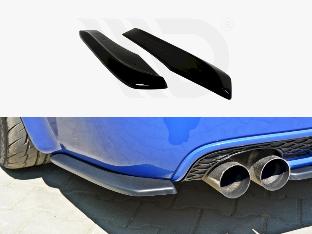 Maxton Design Gloss Black Rear Side Splitters Audi Rs6 C5 Avant, view 1