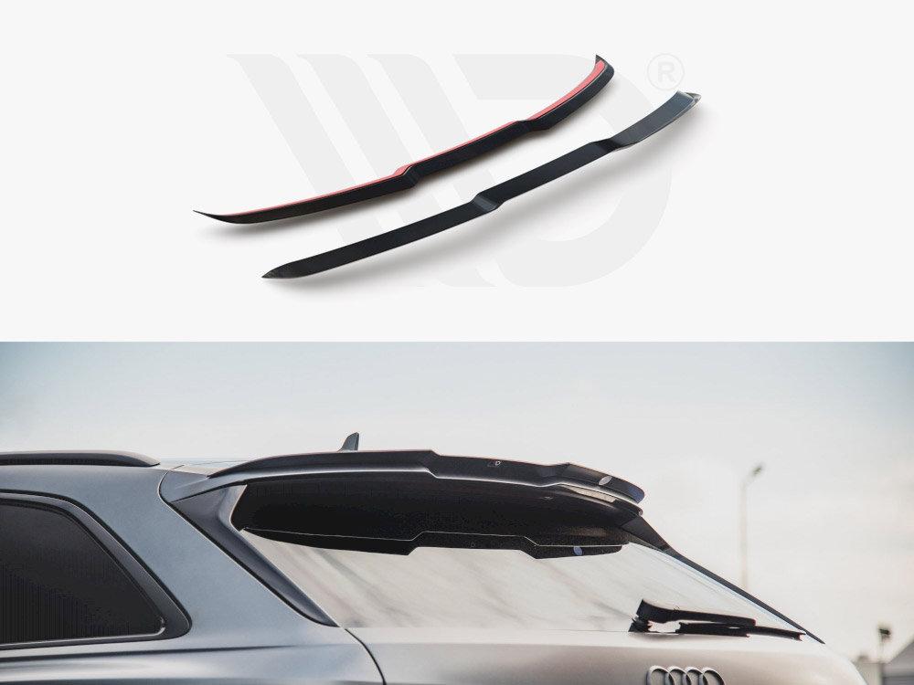 Maxton Design Gloss Black Spoiler Cap V1 Audi Rs6 C8 (2020-), view 1