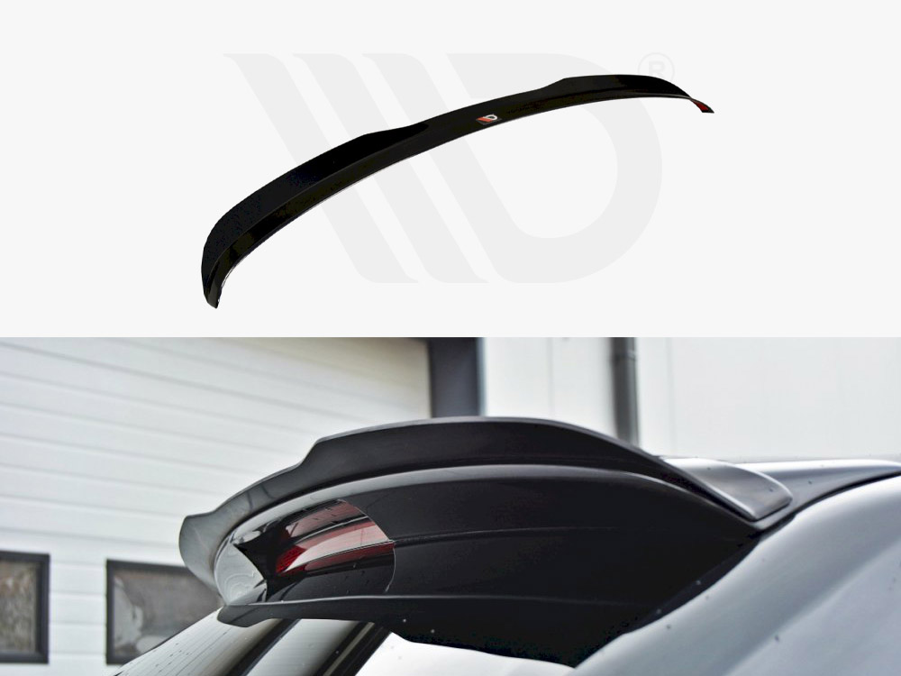 Maxton Design Gloss Black Spoiler Cap Audi S3 8P (Facelift Model) 2009-2013, view 1