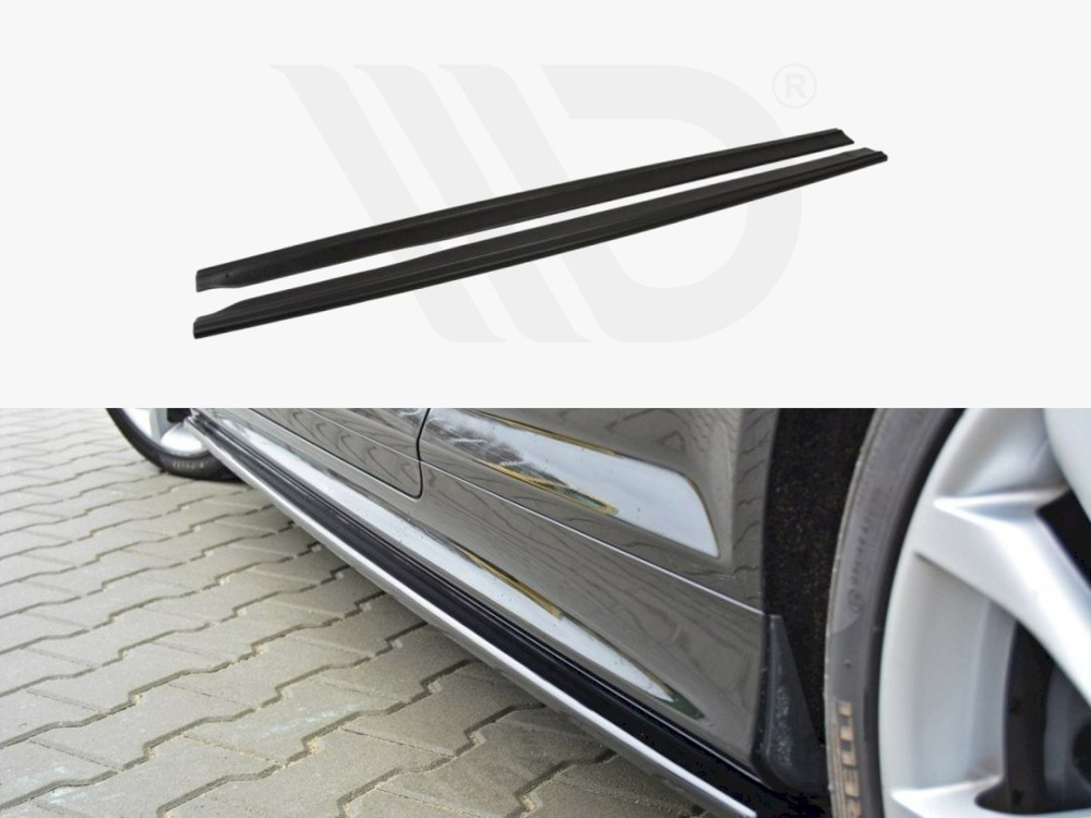 Maxton Design Gloss Black Side Skirts Diffusers Audi S3 8P/ S3 8P Fl/ RS3 8P, view 1