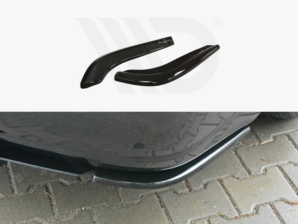 Maxton Design Gloss Black Rear Side Splitters Audi S4 B5 Avant, view 1