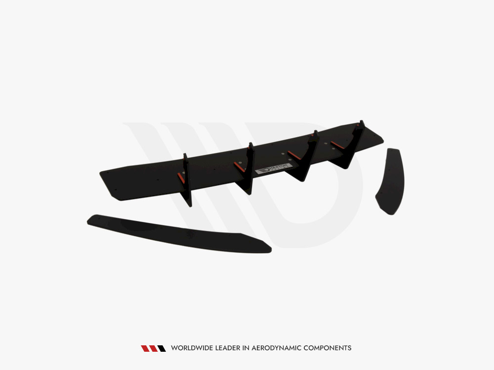 Maxton Design Audi S6 C7 Avant Facelift Rear Diffuser Rear Side Splitters (2015-2017)