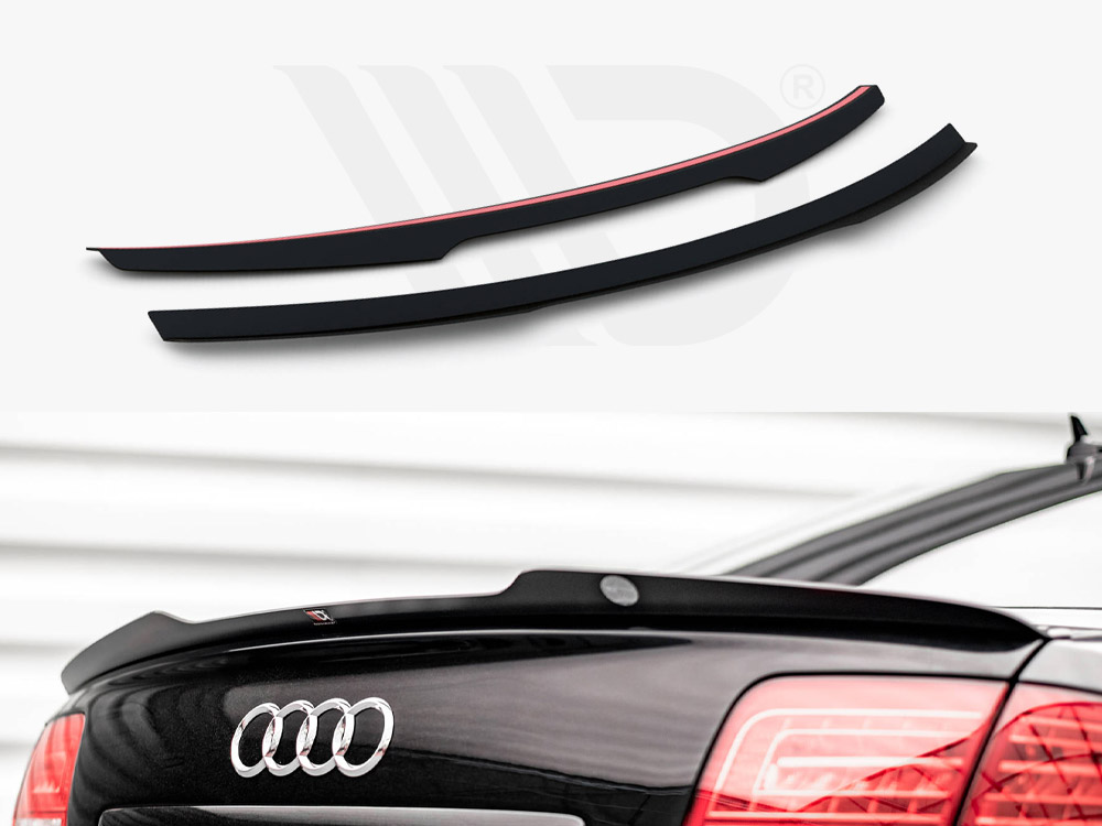 Maxton Design Gloss Black Spoiler Cap Audi S8 D3 (2006-2010), view 1