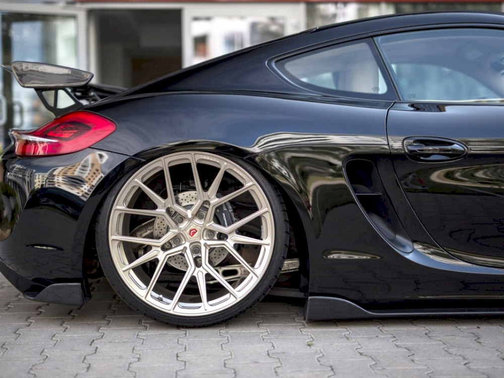 Maxton Design Rear Side Splitters Porsche Cayman Mk2 981C (2013-), view 1