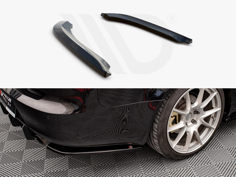 Maxton Design Gloss Black Rear Side Splitters Seat Exeo (2008-2013), view 1