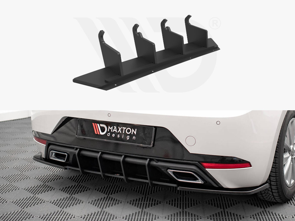 Maxton Design Black Street Pro Rear Diffuser Seat Ibiza 6F (2017-2021), view 1