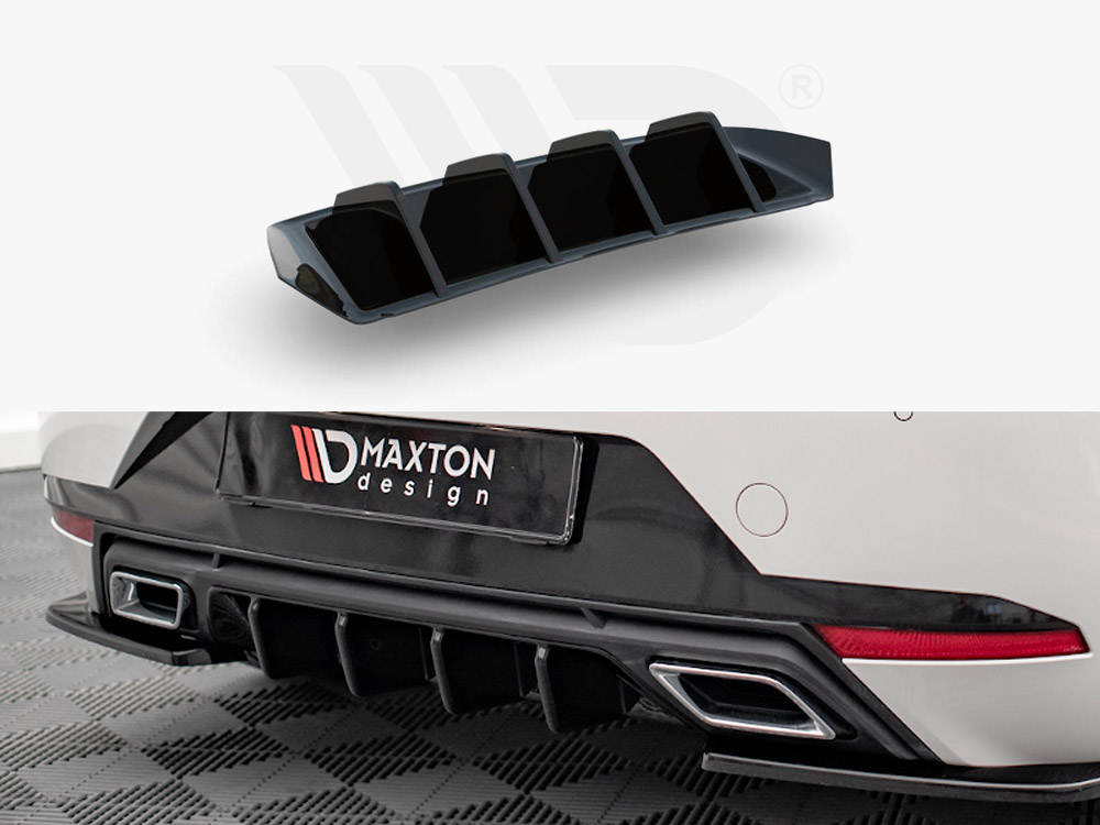 Maxton Design Gloss Black Rear Valance Seat Ibiza 6F (2017-2021), view 1