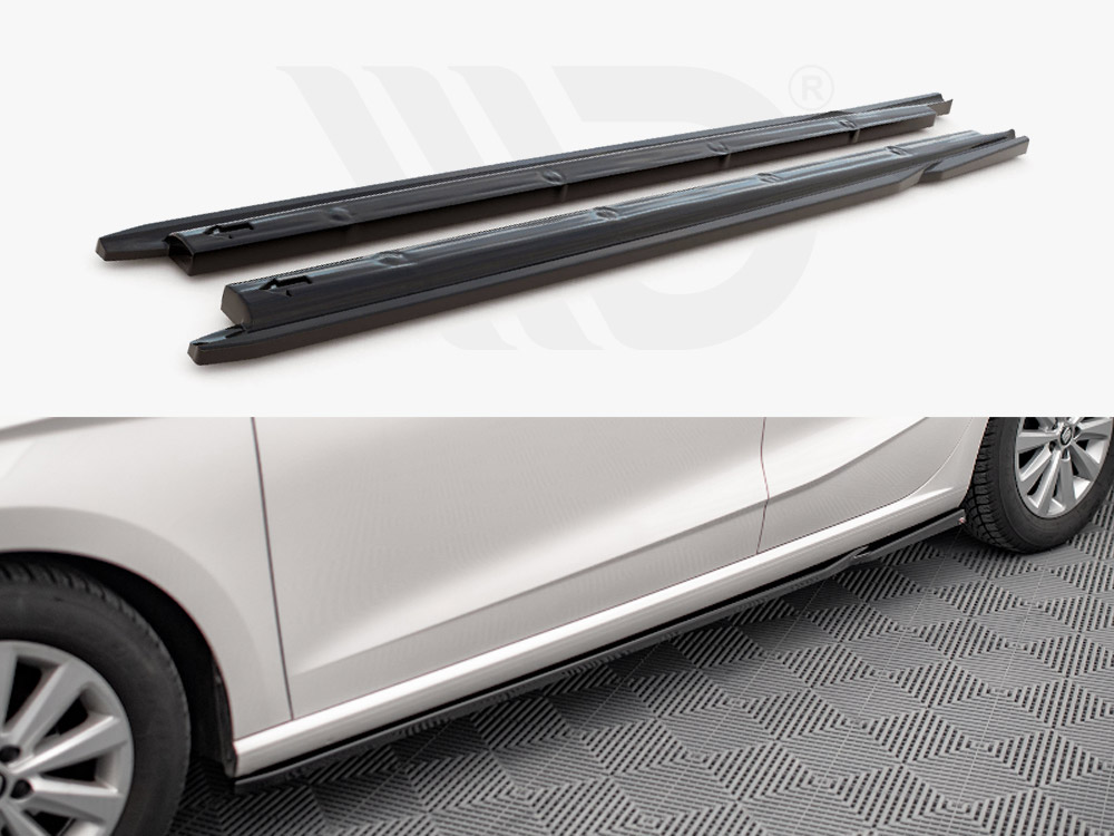Maxton Design Gloss Black Side Skirts Diffusers V.2 Seat Ibiza 6F (2017-2021), view 1
