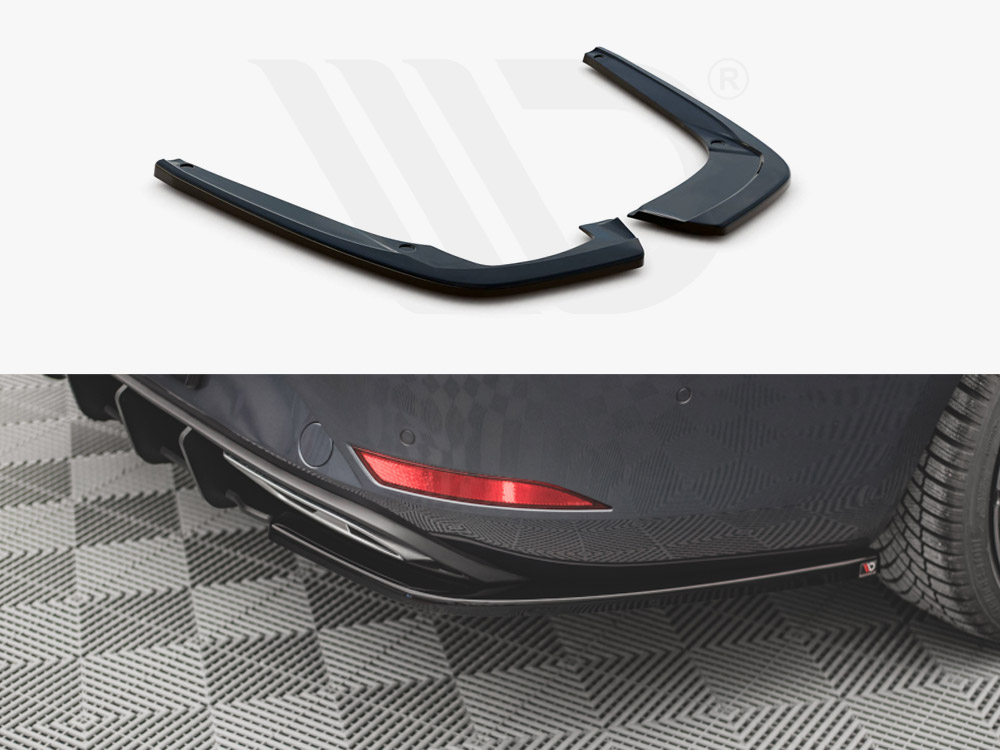 Maxton Design Gloss Black Rear Side Splitters Seat Leon Fr St Mk4 (2020-), view 1