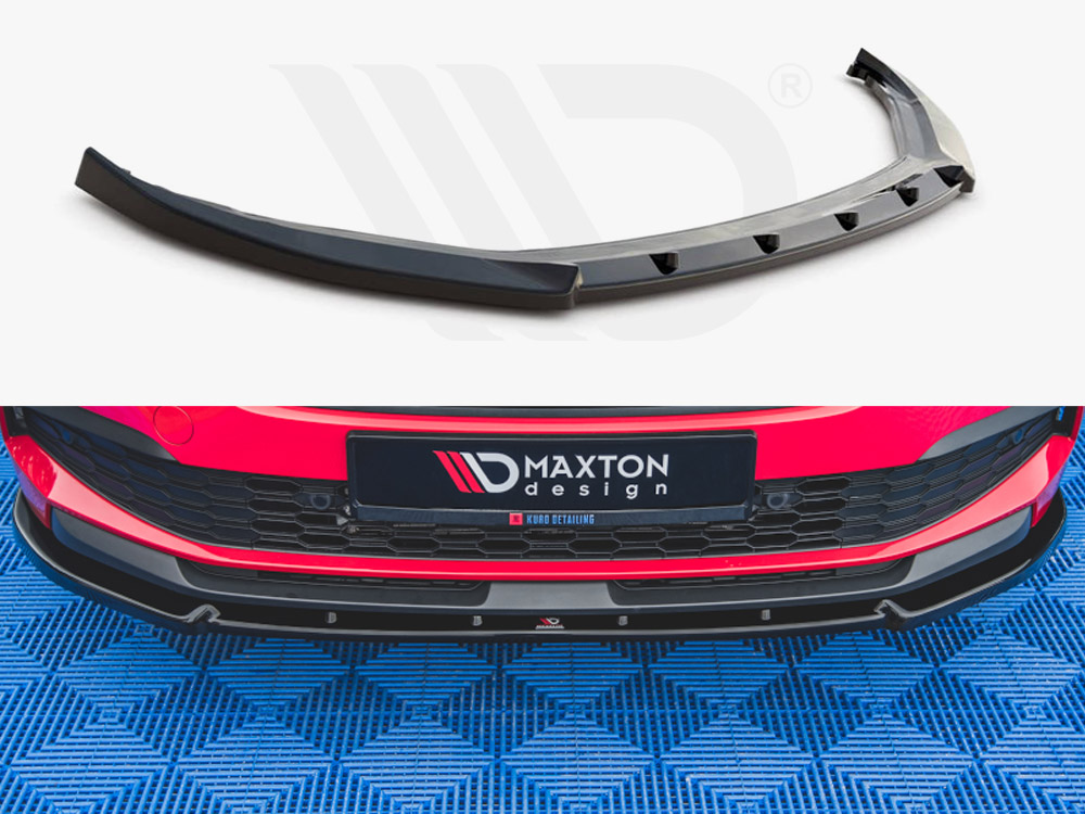 Maxton Design Gloss Black Front Splitter V2 Skoda Kamiq (2019-), view 1