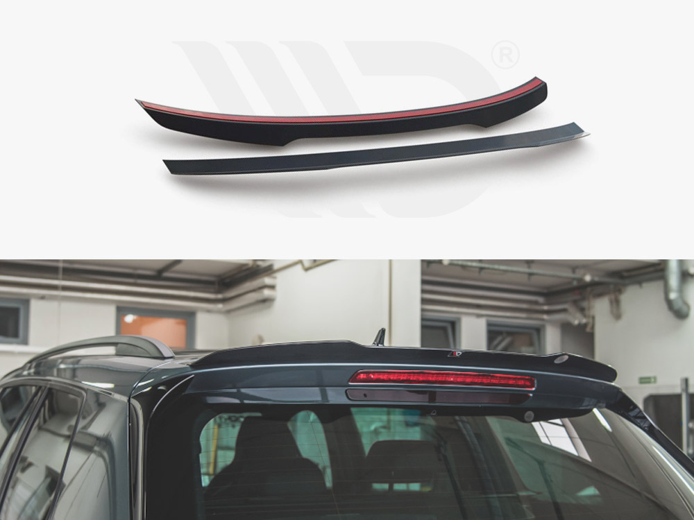 Maxton Design Gloss Black Spoiler Cap V2 Skoda Kodiaq Mk1 Sportline / VRS (2017-), view 1