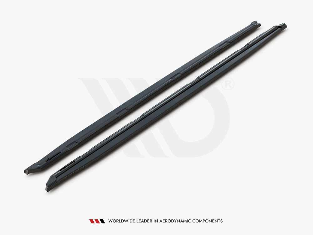 Maxton Design Gloss Black Side Skirts Diffusers Skoda Kodiaq Mk1 Sportline / VRS *Version With Mudflaps* (2017-), view 1