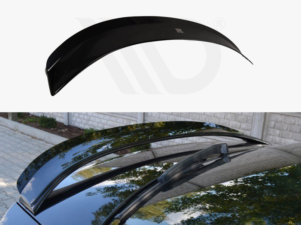 Maxton Design Gloss Black Spoiler Cap Skoda Octavia VRS Mk3/ Mk3.5 Hatchback, view 1