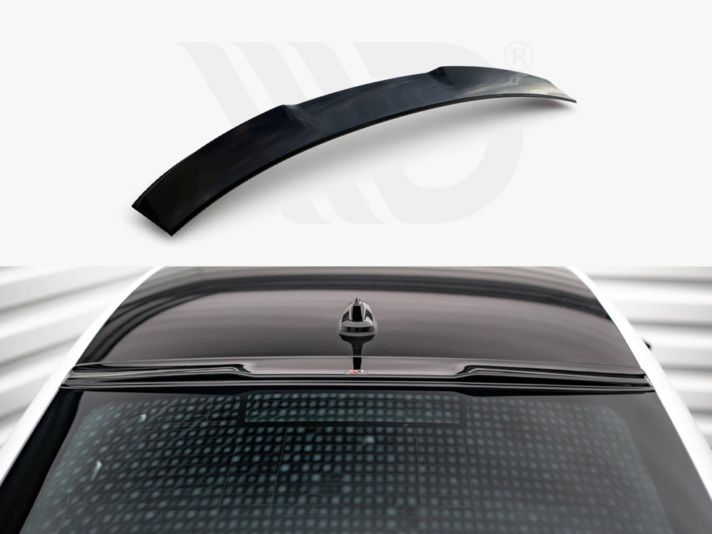 Maxton Design Gloss Black Rear Window Extension Skoda Octavia Liftback Mk4 (2019-), view 1
