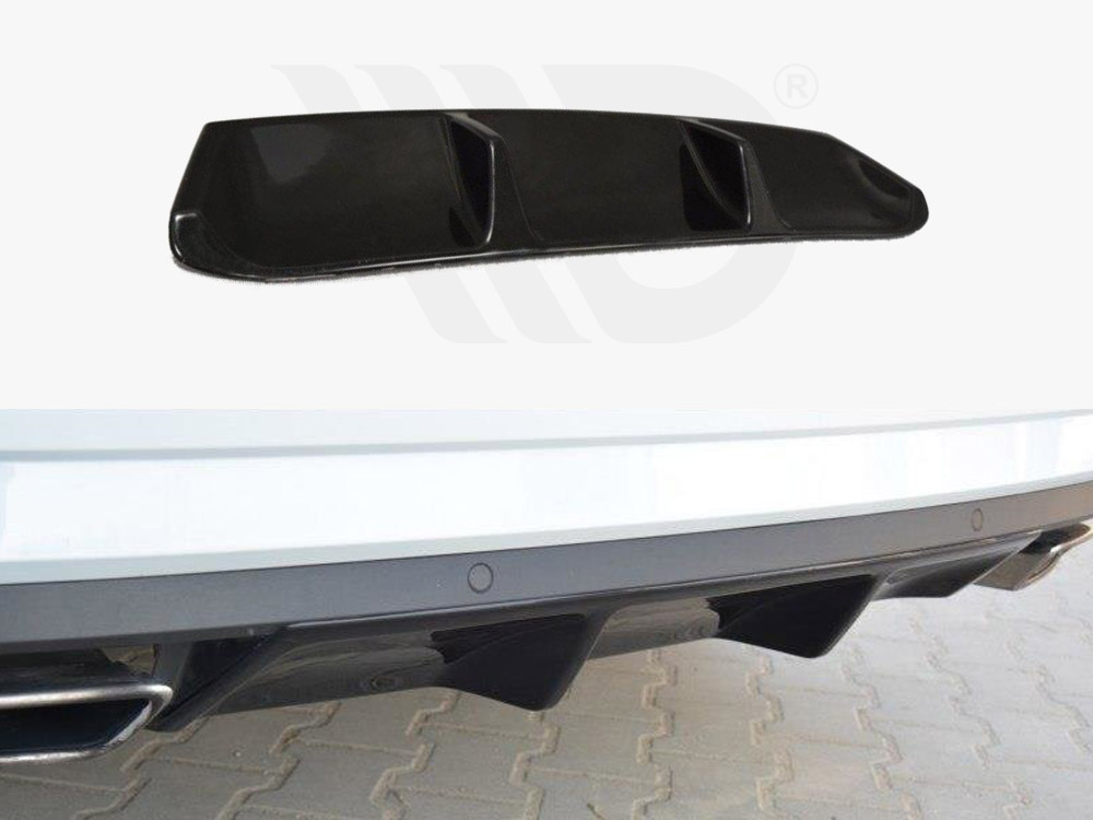 Maxton Design Gloss Black Rear Valance Skoda Superb Iii, view 1