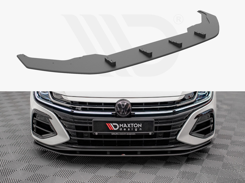 Maxton Design Black Street Pro Front Splitter VW Arteon R (2020-), view 1