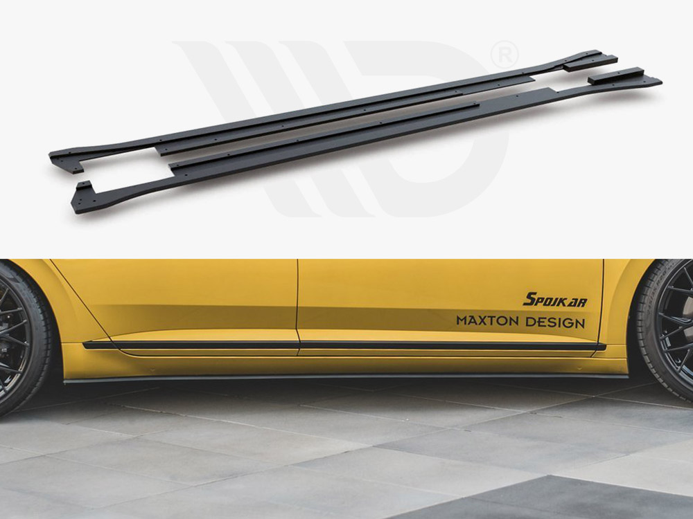 Maxton Design Black Maxton Racing Side Skirts Diffusers VW Arteon R-Line (2017-), view 1