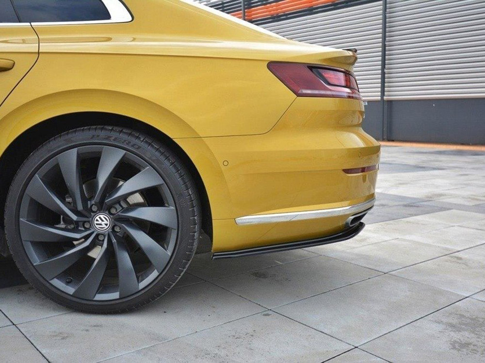 Maxton Design Gloss Black Rear Side Splitters VW Arteon R-Line, view 1