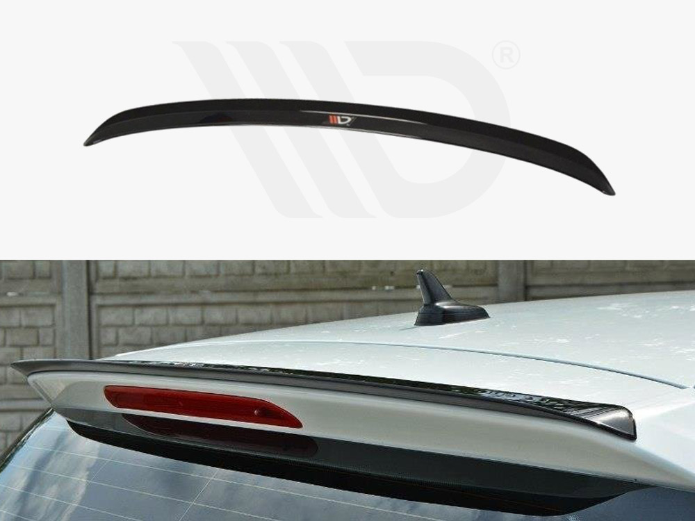 Maxton Design Gloss Black Spoiler Extension VW Golf Mk7 Standard (2012-2016), view 1