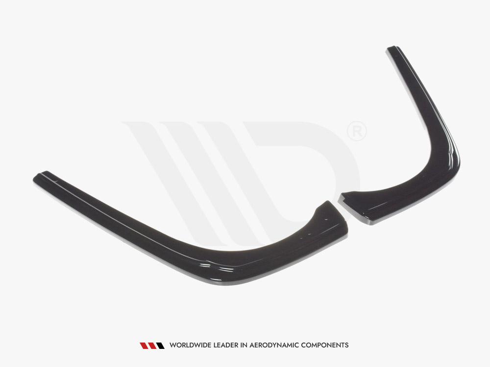 Maxton Design Gloss Black Rear Side Splitters VW Golf 7.5 Estate (2017-20), view 1