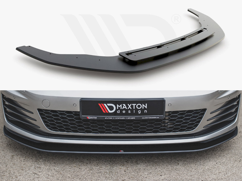 Maxton Design Black Maxton Racing Front Splitter VW Golf Mk 7 GTI 2013-2016