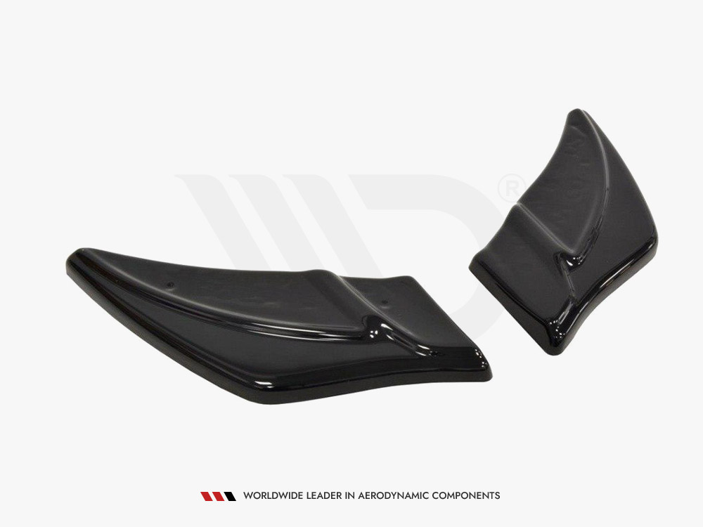 Maxton Design Gloss Black Rear Side Splitters V.2 VW Golf Mk7 R (2013-2016), view 1