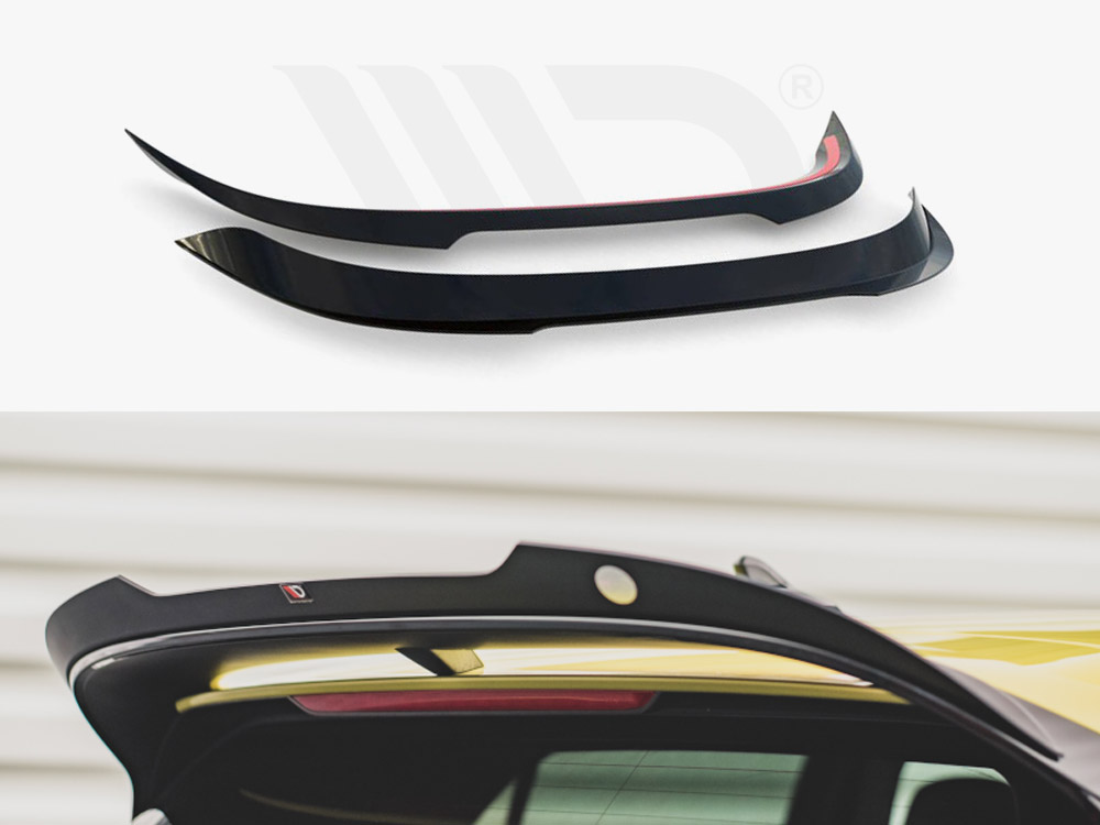 Maxton Design Gloss Black Spoiler Cap V.1 VW Golf 8 R-Performance / GTI Clubsport (2020-), view 1