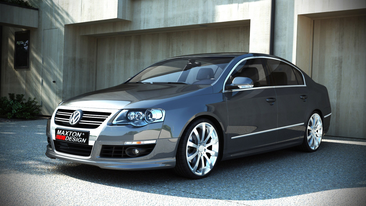 Maxton Design Front Bumper Spoiler VW Passat B6 ( R-Line Look )