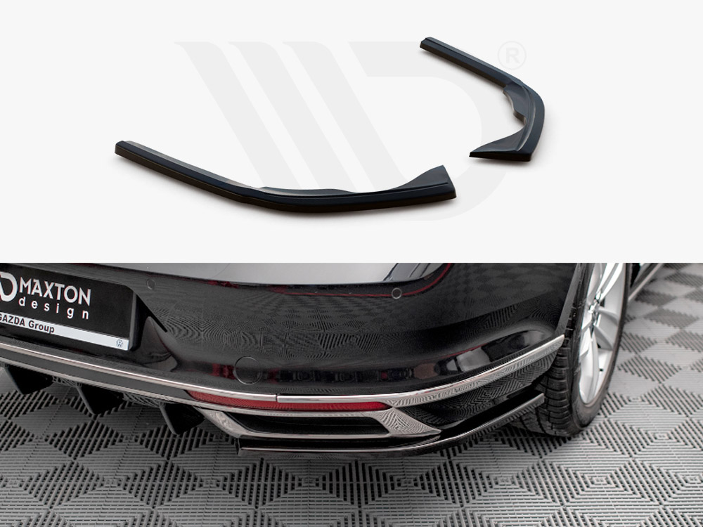 Maxton Design Gloss Black Rear Side Splitters VW Passat B8 Facelift (2019-), view 1
